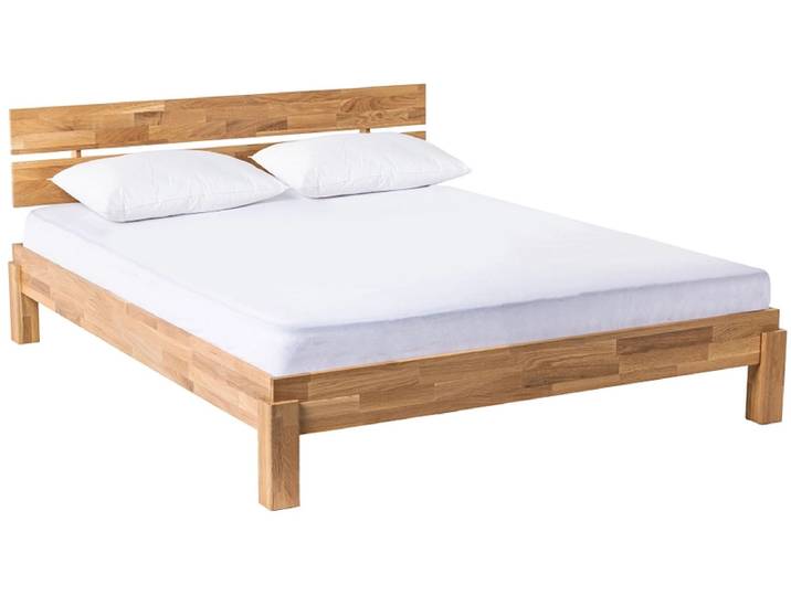 Bett NEVEN 140x200cm massives holz eiche