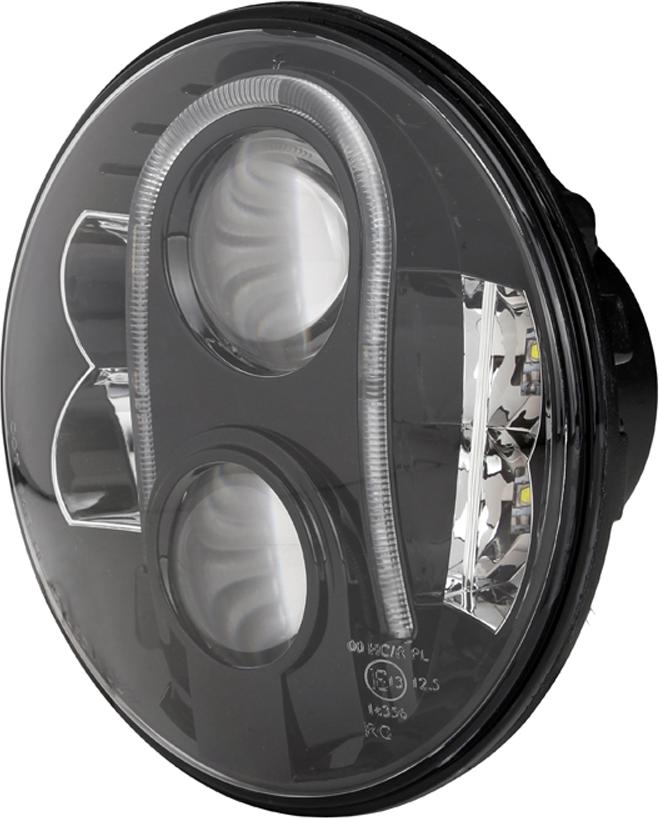 LED Scheinwerfer 7 Zoll E-Prüfzeichen schwarz Gerneration 2 Jeep JK 07-18