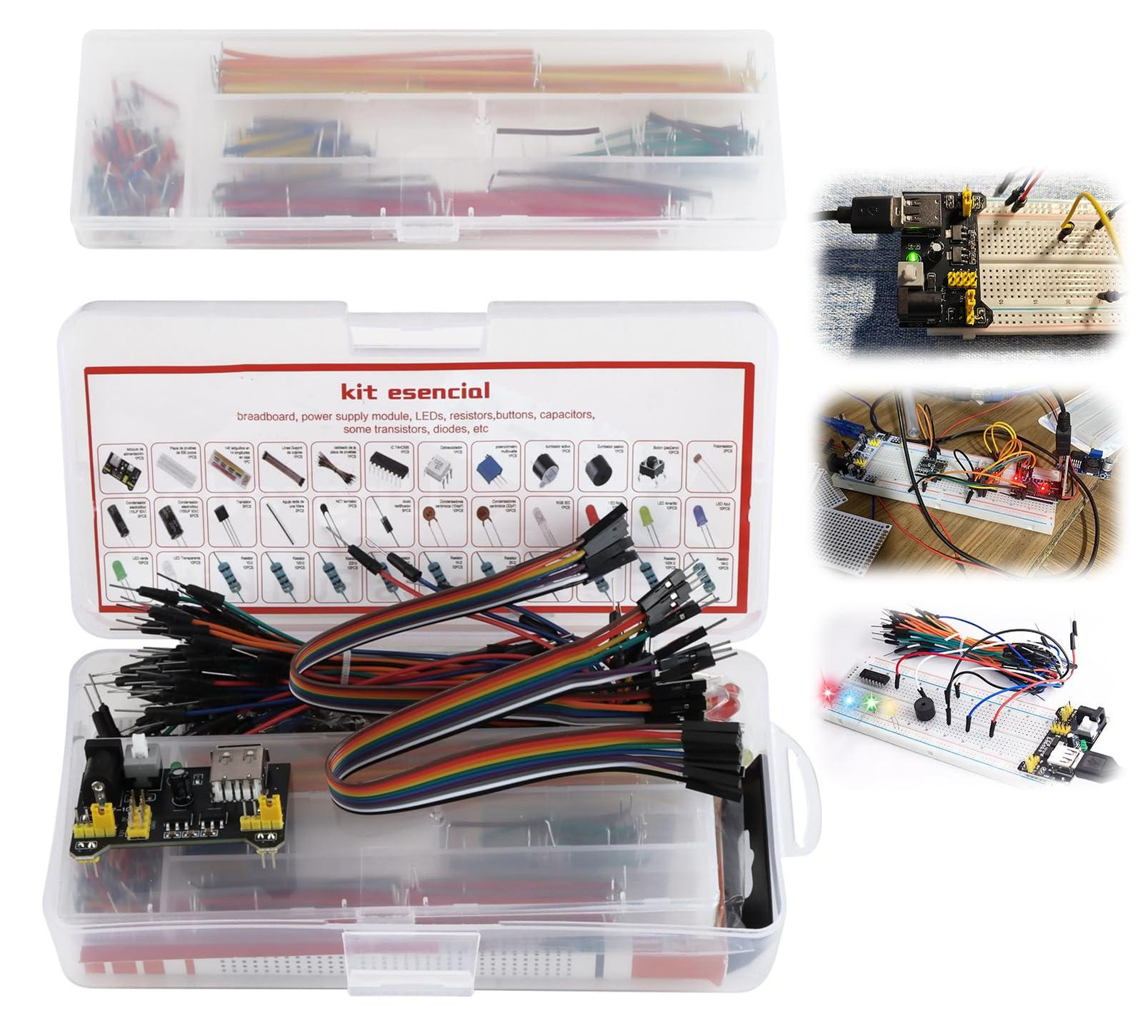 Arduino startpakket met breadboard van 830 contactpunten en accessoires van Dripio