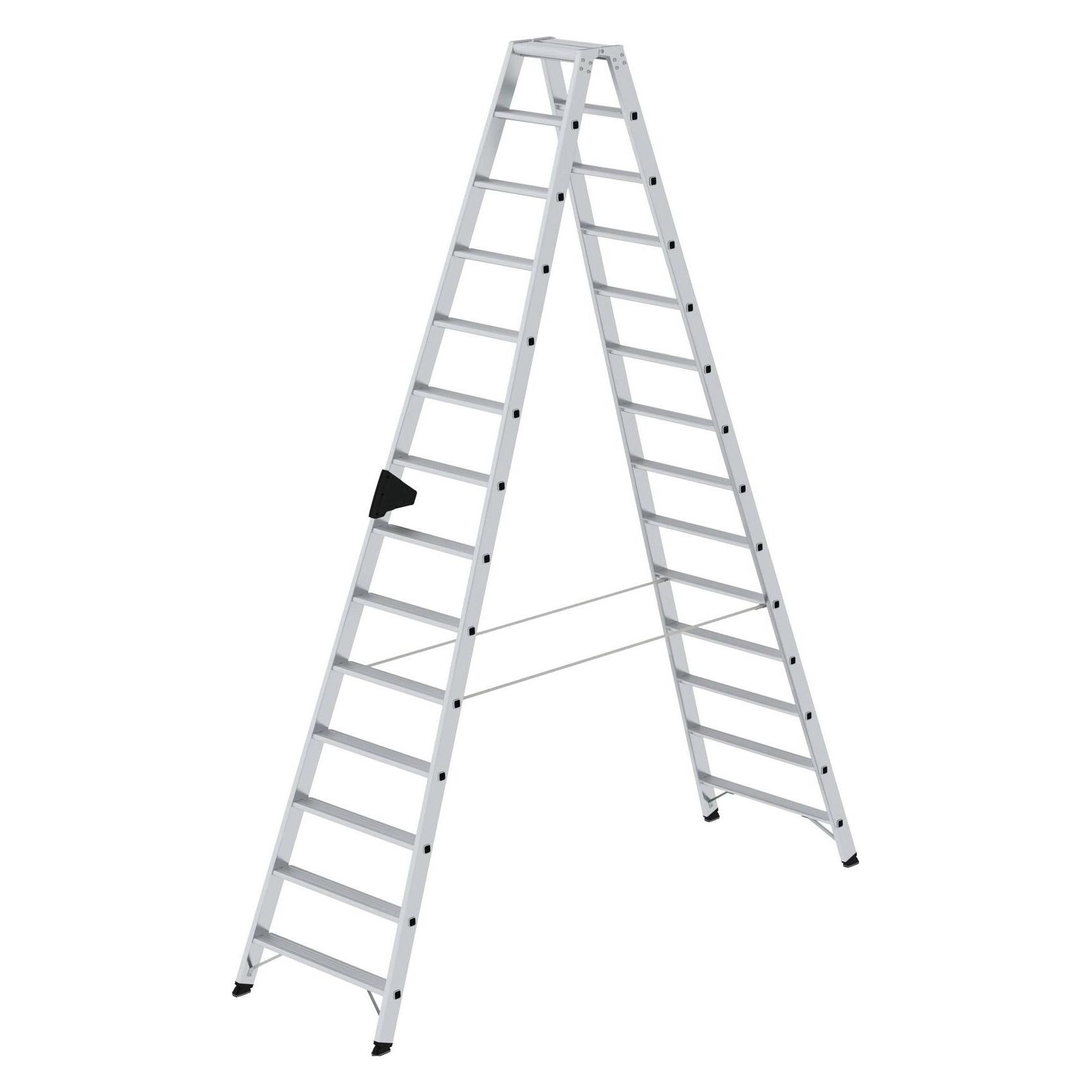 Munk Stufen-Stehleiter beidseitig begehbar 2x14 Stufen (Stehleiter, 348.80 cm) (040228)