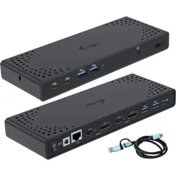 i-tec USB 3.0 / USB-C / Thunderbolt 3 Dual Display Docking Station Gen2 + PD 100
