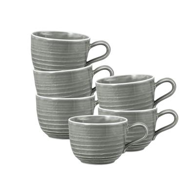 Seltmann Weiden Terra Kaffeetasse 260 ml perlgrau 6er Set