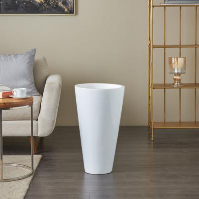 ARCILLA ELEMENTAL White Fiberglass Minimalistic Decorative Vase