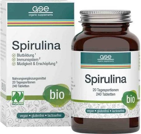 GSE Spirulina 500 mg Bio Naturland Tabletten 240 St