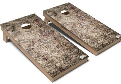 Skip's Garage Bohemian Aerial Cornhole Board Set