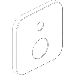 Ideal Standard Rosette, f.Badearmatur UP, 165x165mm, F961114AA Chrom