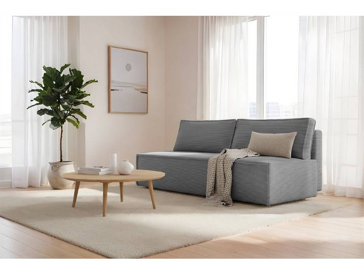 Fun Möbel Schlafsofa Sofa 3-Sitzer AMANDA mit Schlaffunktion in Stoff Poso / Speed, Expresslieferung