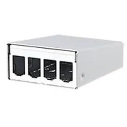 METZ E-DAT Modulgehause leer für 4xRJ45-Module AP reinweiss
