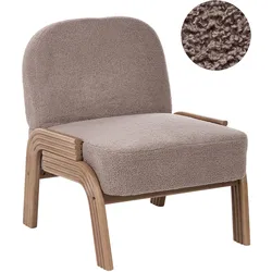 SESSEL Bouclé Taupe Orten