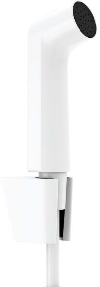 Hansgrohe Bidette Handbrause 1jet 29238700 EcoSmart, mit Duschkopfhalterung und Duschschlauch 125 cm,  Mattweiß