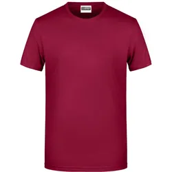 James & Nicholson Herren Bio T-Shirt 8008 wine S