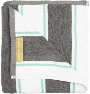 Aston & Arden Oversized Pinstriped Resort Beach Towel - 35x70