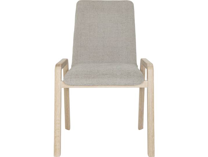 Moderner Stuhl Lezia Eiche Massivholz weiss - Stuhl