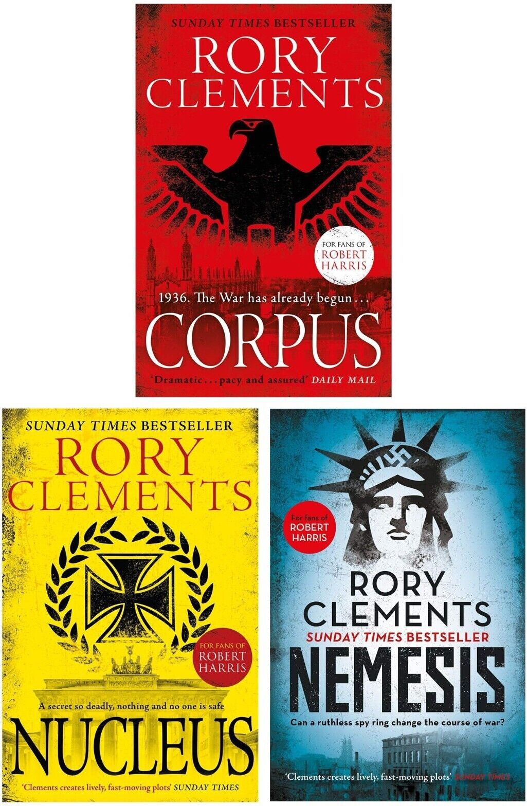 Zaffre Rory Clements Collection – Tom Wilde 3 Book Set (Corpus, Nucleus, Nemesis)