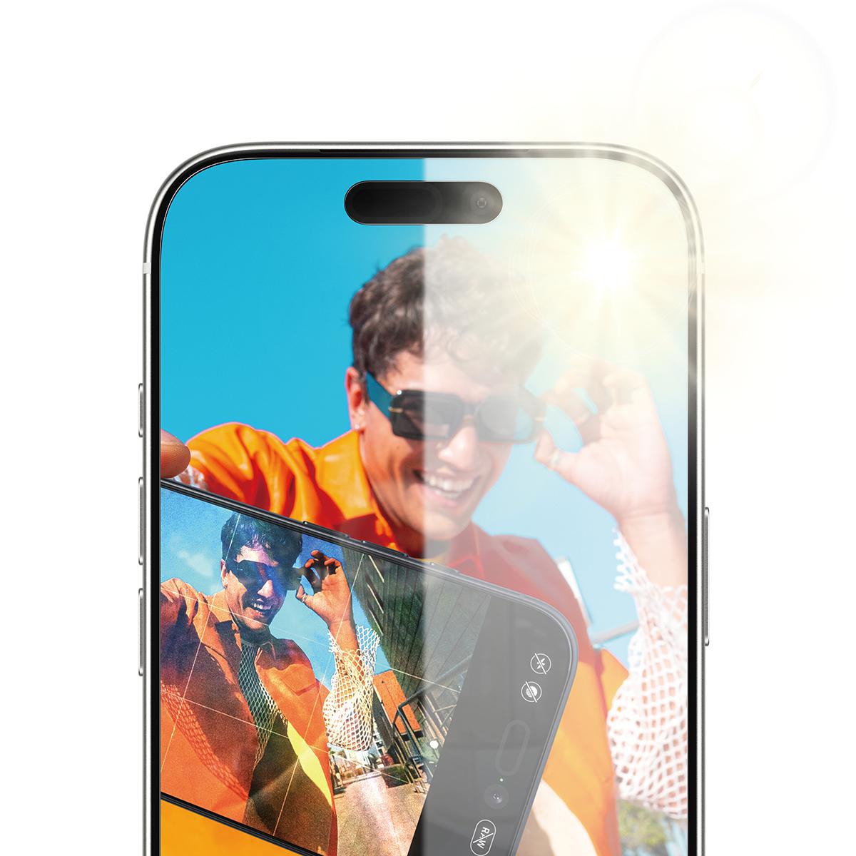 PanzerGlass® Anti-Reflective Armor Displayschutz iPhone 17 Pro m. EasyAligner PG93930