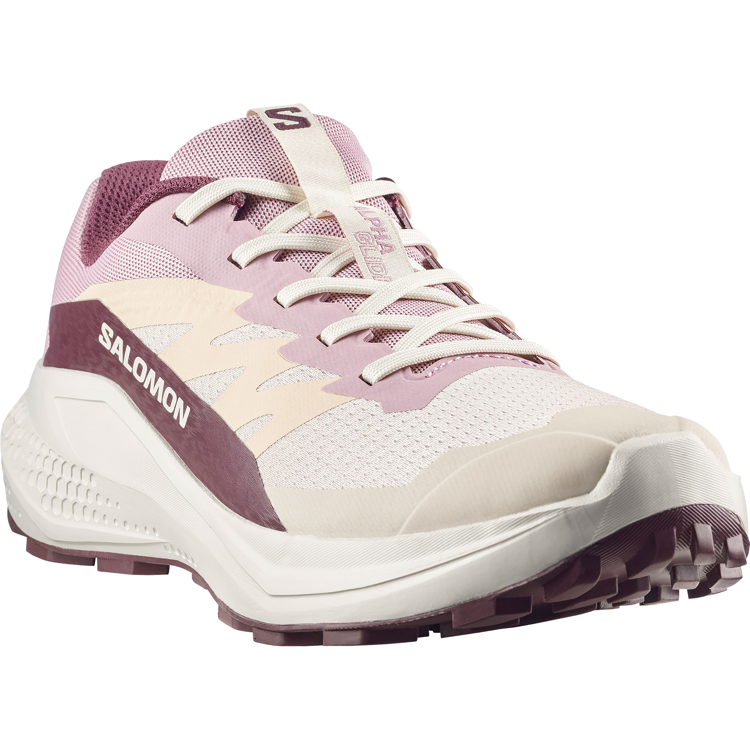 Salomon Alphaglide Damen Trailrunningschuhe beige Größe 39 Trailrunning Atmungsaktiv