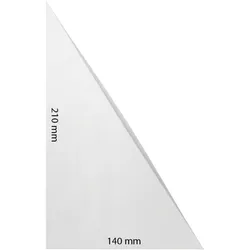 100 Dreiecktaschen, selbstklebend, Folie, transparent 210 x 140 mm, PP