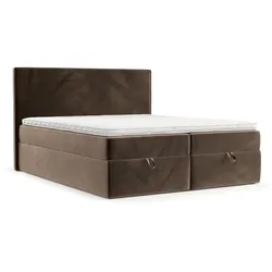 BOXBETT Velma 140/200 cm Braun im Paros Stoff