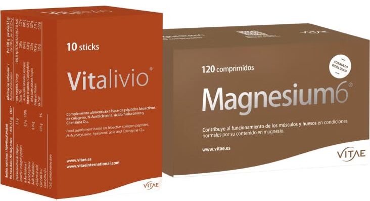 Vitae Magnesium6 120 comp + Vitalivio 10 sticks