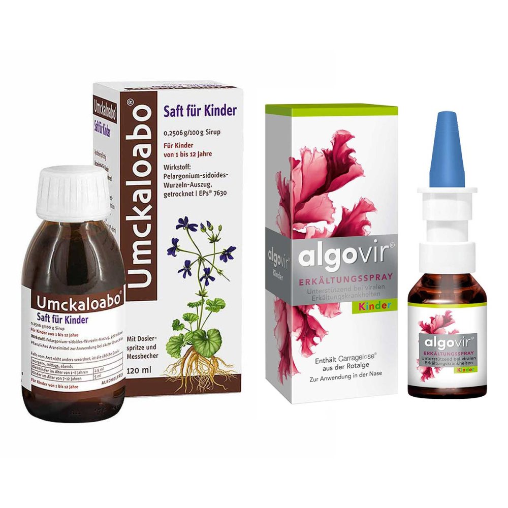 Umckaloabo Saft Für Kinder & Algovir Kinder Erkältungsspray 08105137