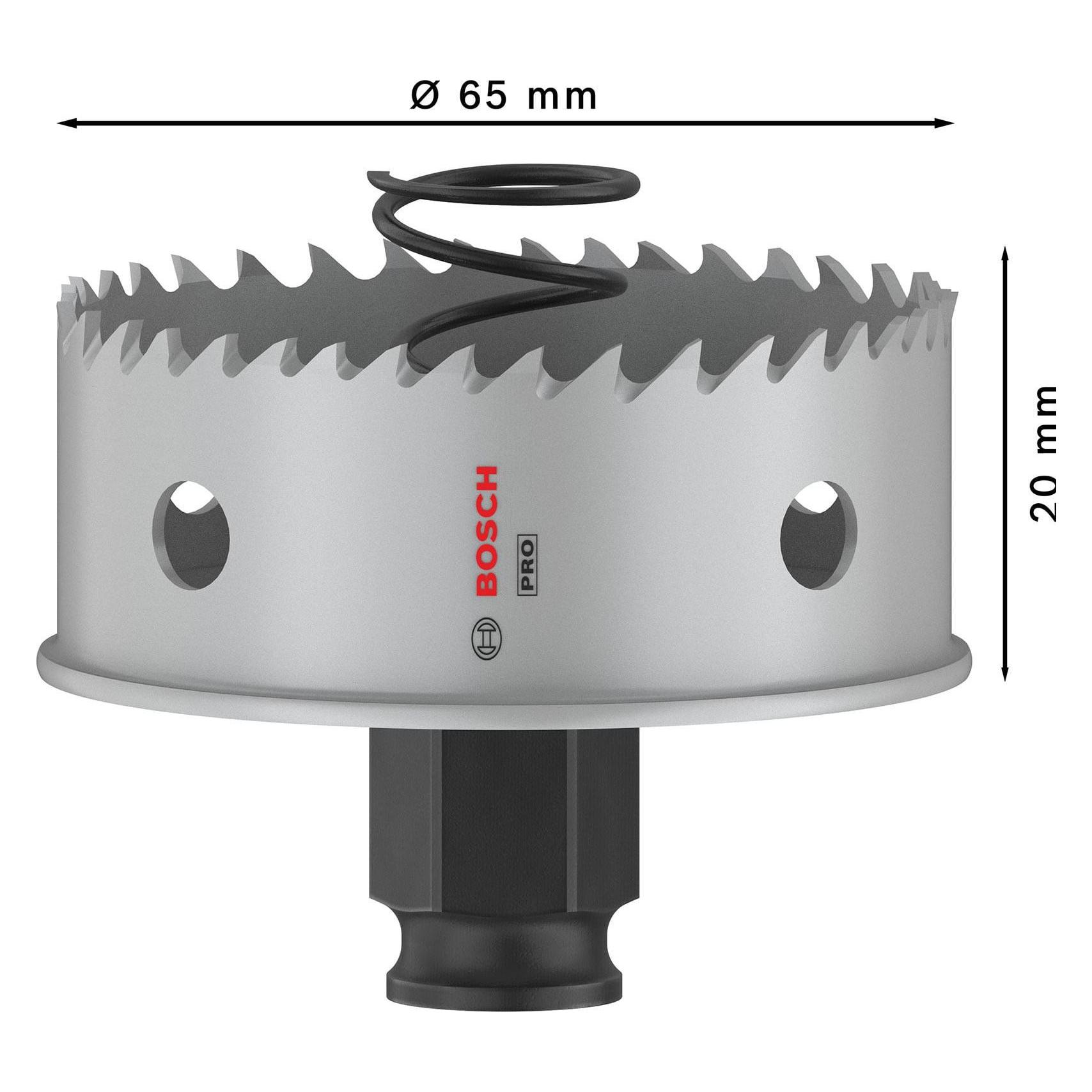 Bosch Professional Zubehör PRO Sheet Metal PC Plus Lochsäge, 65 mm (65 mm) (2608594460)