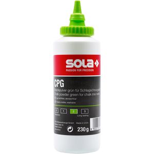 SOLA Schlagschnurkreide 66153101 CPG 230, wasserfest, 230g, grün