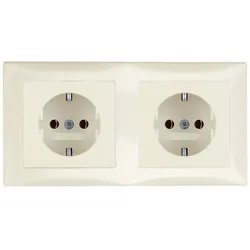 Berker 47208982 Steckdosen-Kom SCHUKO 2f m Ra S.1 we