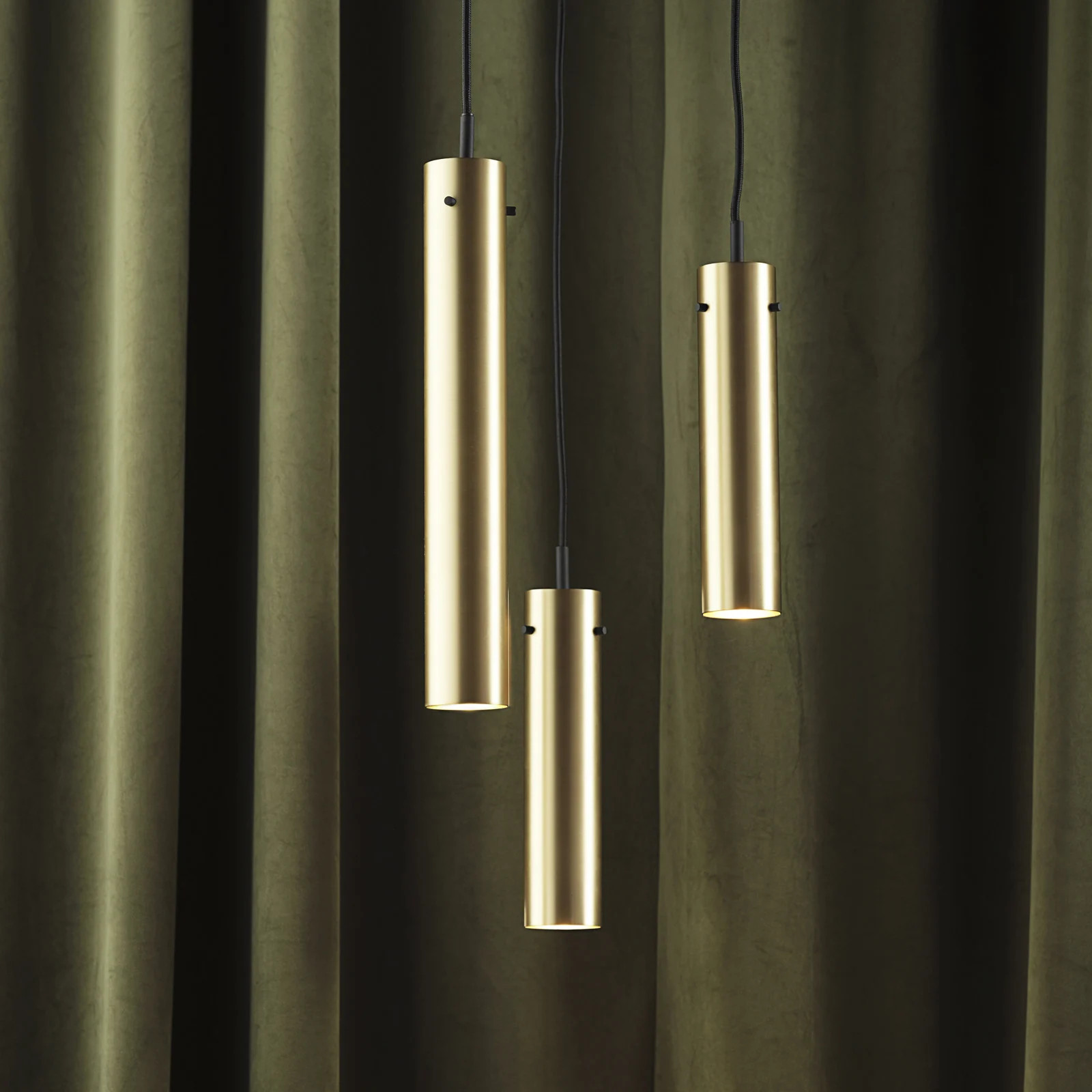 FRANDSEN FM2014 Hanglamp, gepolijst messing, Hoogte: 24 cm
