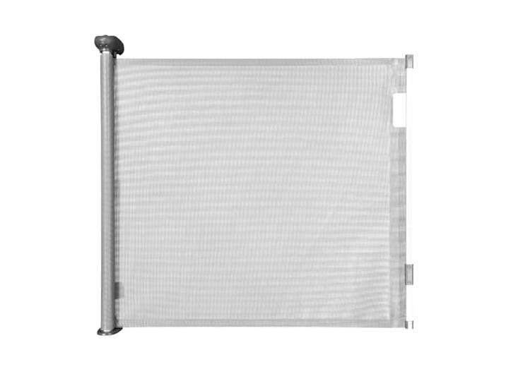 Badabulle Safe & Roll Türschutzgitter und Treppenschutzgitter zum ausziehen - bis 140cm, barrierefrei, mit Schraubfixierung