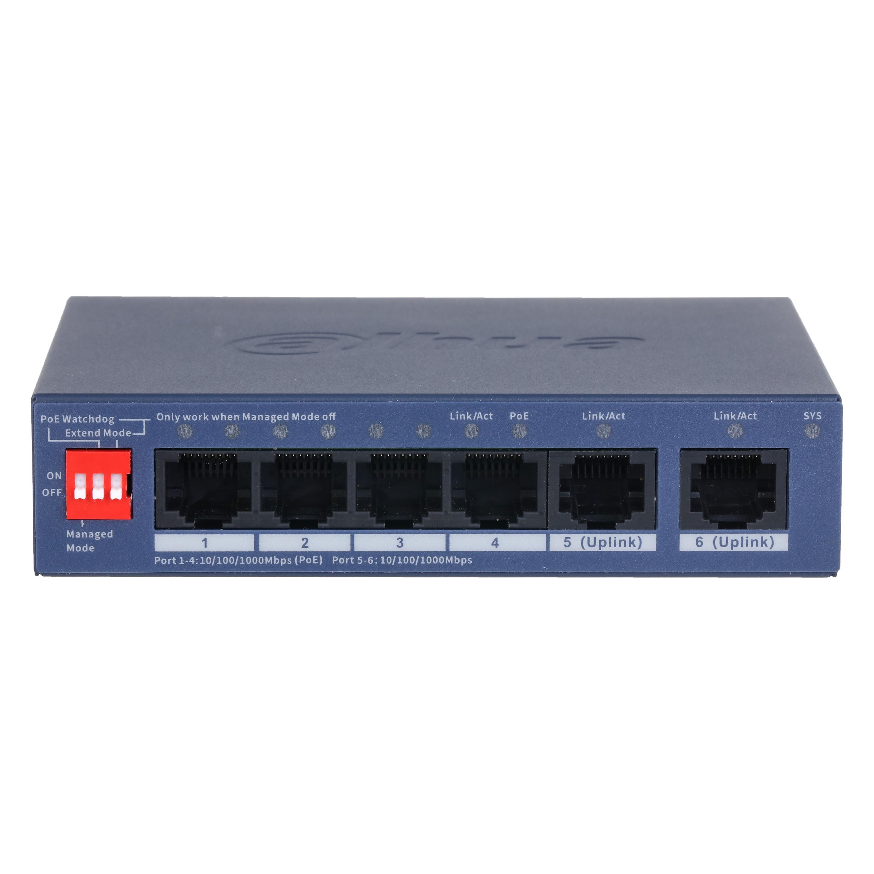 Dahua Switch Technology SWITCH POE CS4006-4GT-36 4-portowy (4 Ports) (CS4006-4GT-36)