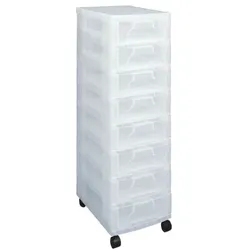 Really Useful Box Aufbewahrungs-Boxenturm (transparent) transparent, 42x92.5x30 cm