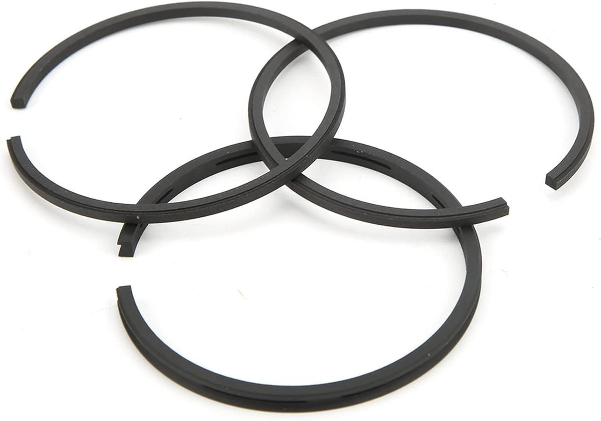 Dailygoody Zuigerring voor luchtcompressor, 3 stuks, 65 mm cilinder, zwart