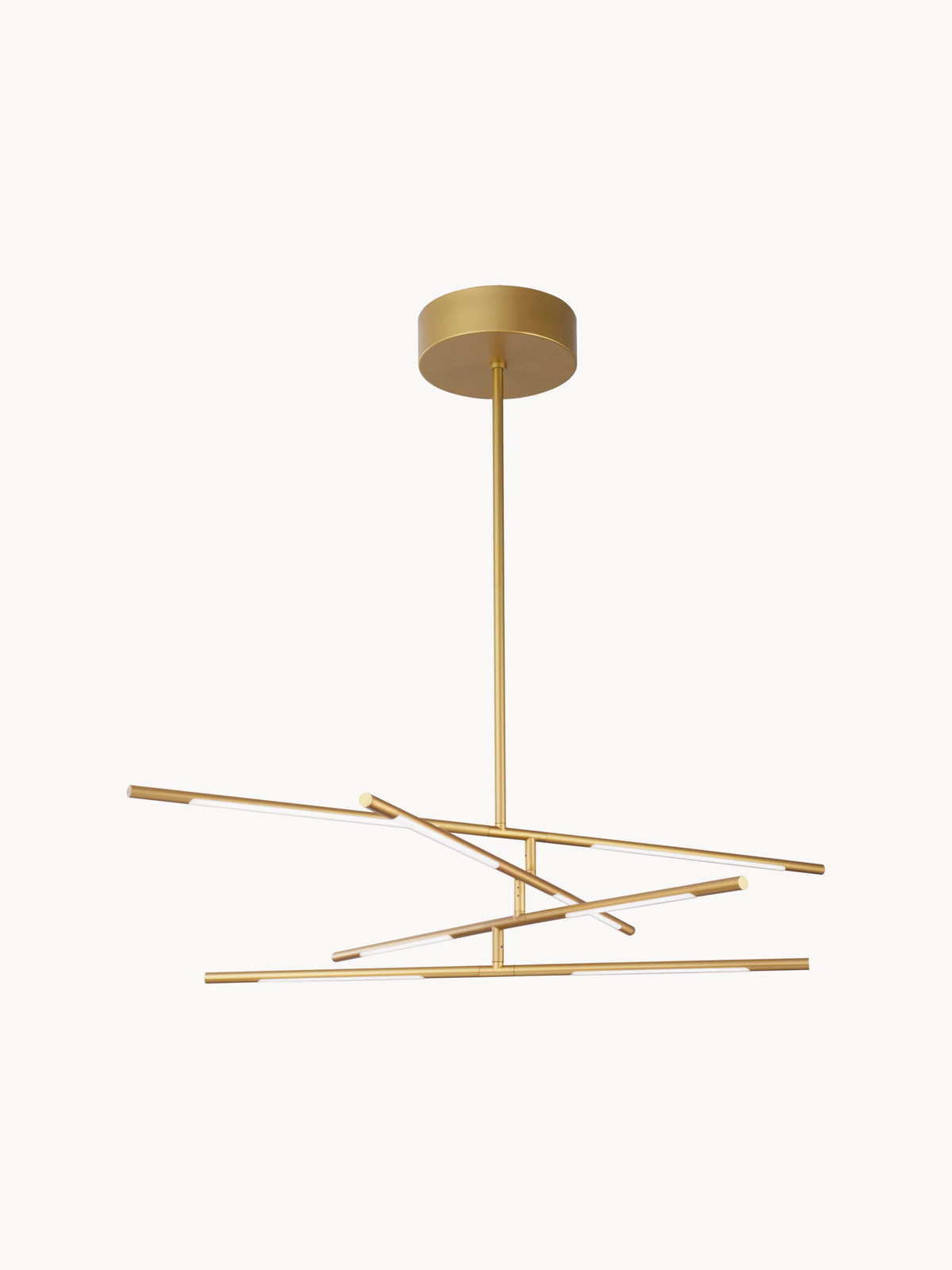 Nova Luce Raccio Dimbare LED Hanglamp Goud/Messing