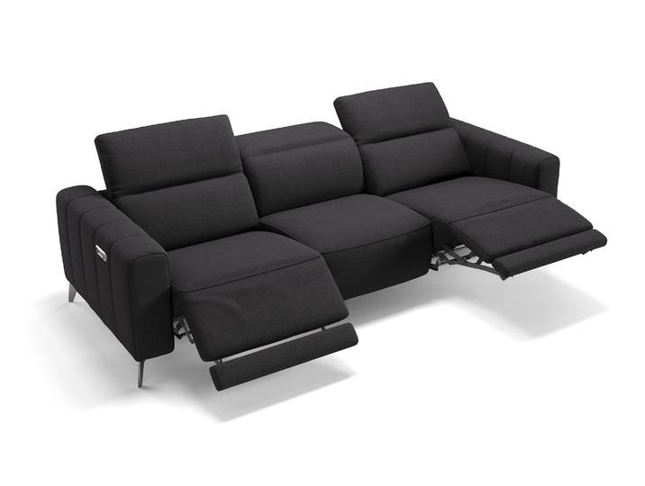 BIG Sofa PALERMO Relaxcouch Stoff Sofa