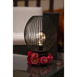 Lampe Glitter LED 15cm schwarz