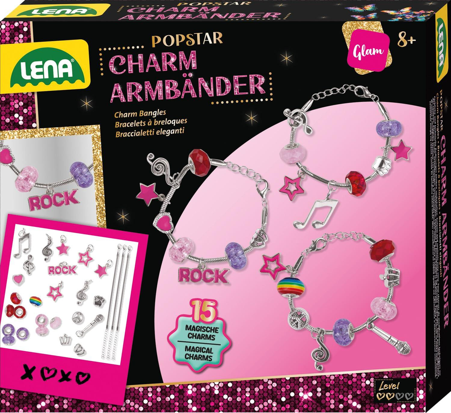 Lena 42728 Armbandjes set voor kinderen vanaf 8 jaar, meerkleurig