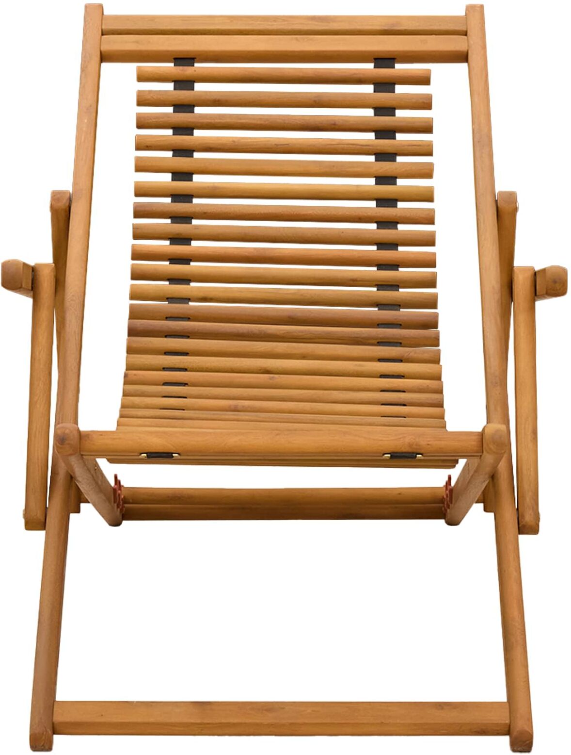 vidaXL Chaise Longue 3 Position Bois d'eucalyptus massif Naturel