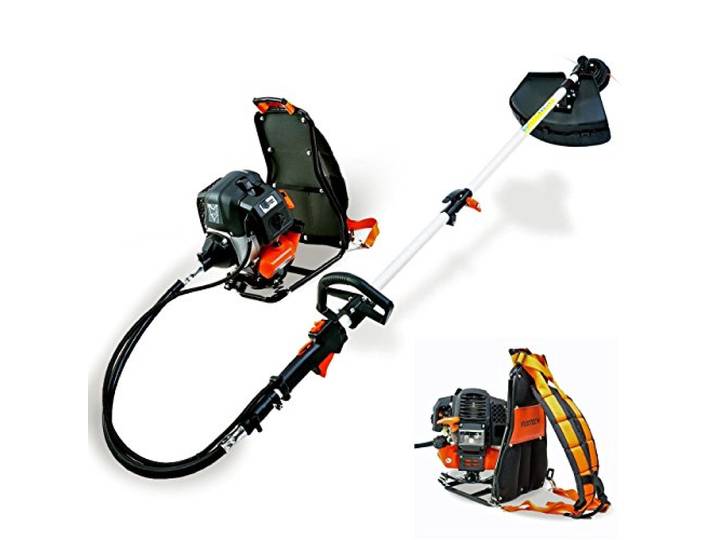 FUXTEC benzine bosmaaier FX-MS152T: 52cc, 2in1 multitool, 3 PK, rugzak, krachtige 2-takt grastrimmer, Easy Starter