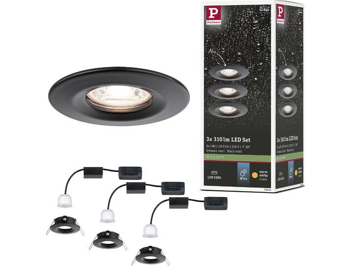 Paulmann LED encastré Nova Mini Set de base rigide