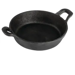 Gastronoble Olympia gusseiserne runde Servierpfanne mit Griffen | Ø 18cm | 4 Pfannen