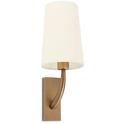 Faro Wandleuchte REM E27, IP20, antik gold, beige FAR-29681-20