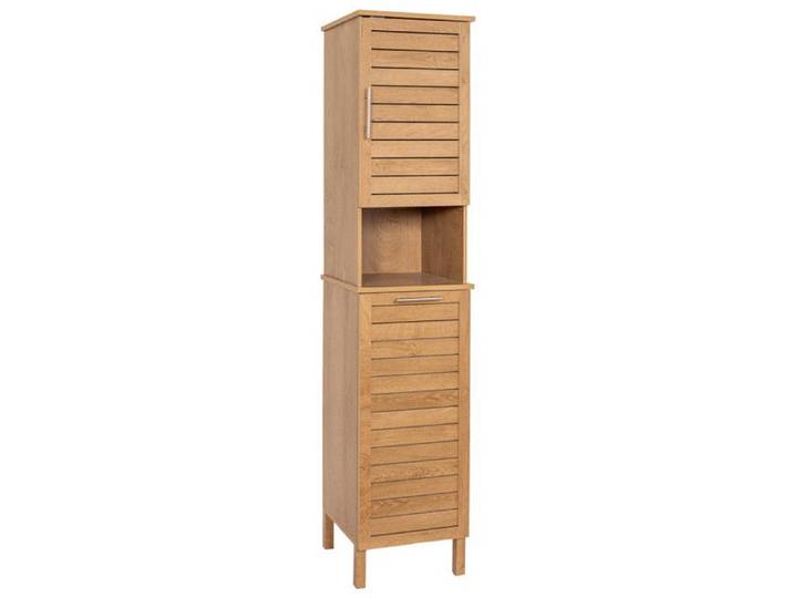 Colonne de salle de bain 1 porte + 1 panière à linge Colonial