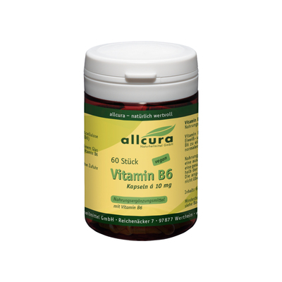 allcura Naturheilmittel GmbH VITAMIN B6 A 10 mg Kapseln 60 St 18445984