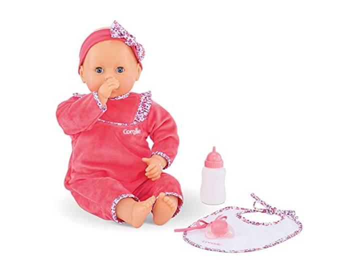 Corolle 9000150060 - Mon Grand Poupon lila Chérie 42 cm, Franse pop met charme en vanillegeur