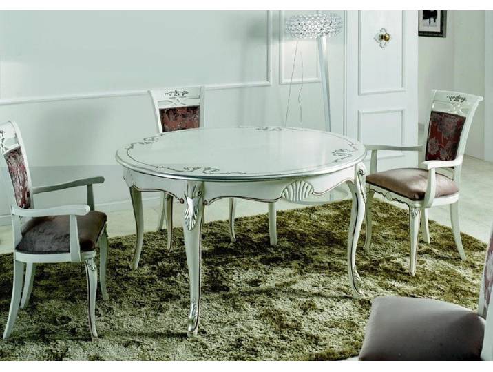 Xlmoebel Esstisch Italienische Essgarnitur aus Holz mit elegantem Design (Essgarnitur, 5tlg Set (Esstisch+4Stuehle), Hergestellt in Europa