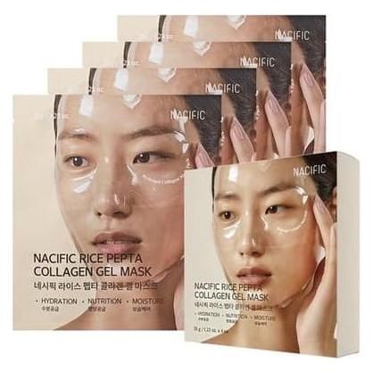 Nacific Rice Pepta Collagen Gel Face Mask Rice Peptide 4ea Set (0000102224)