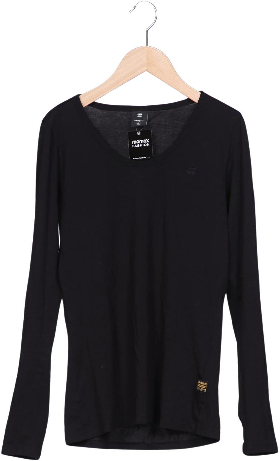 G Star RAW Damen Langarmshirt, Schwarz, Gr. S, Baumwolle - Second Hand