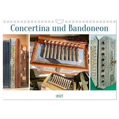 Concertina und Bandoneon (Wandkalender 2027 DIN A4 quer), CALVENDO Monatskalender