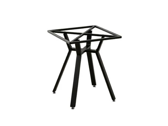 Tischgestell Aus Kohlenstoffstahl, Universelles Tischgestell Aus Metall Robuster Metall-Tischfuß Für Esstische Aus Mattem Kohlenstoffstahl Mit Rutschfesten Fußkappen(Black-B,70cm)