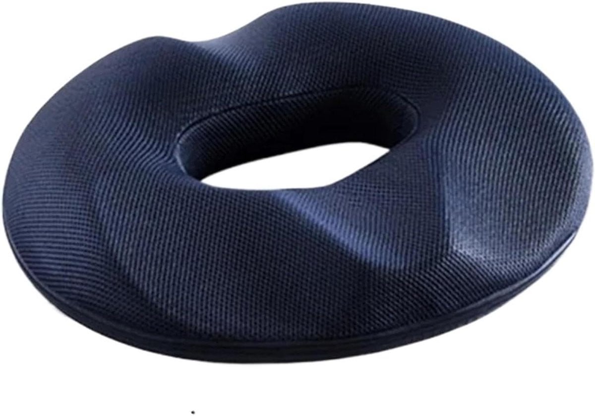 Ergonomisch Bureaustoelkussen van Geheugenschuim - Donkerblauw
